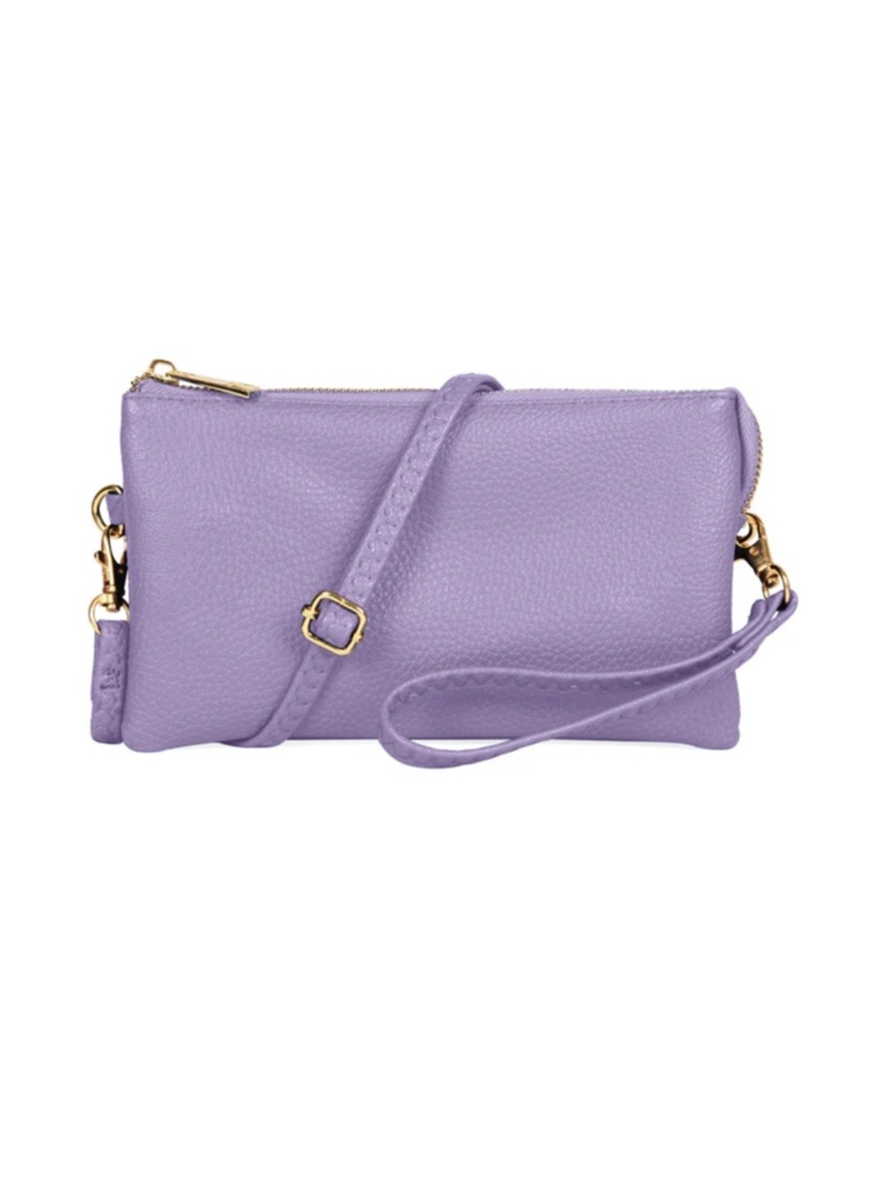 Lilac Faux Leather Crossbody Wristlet brand new! Never used. - Picture 1 of 5
